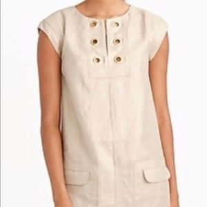 J crew sz 2 metallic gold dress